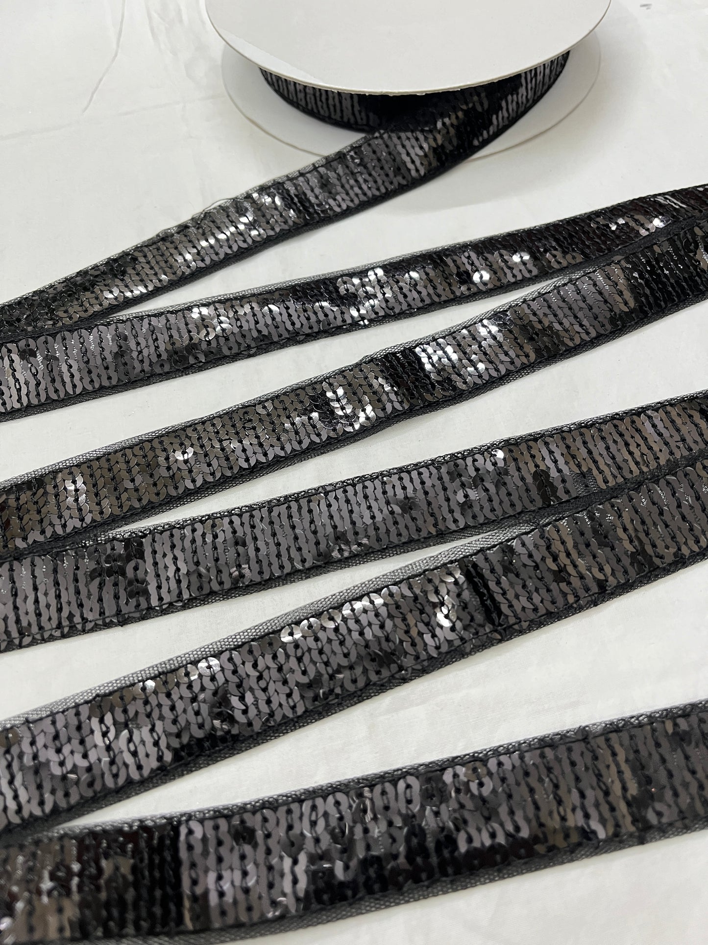 Sequins Lace - BLACK