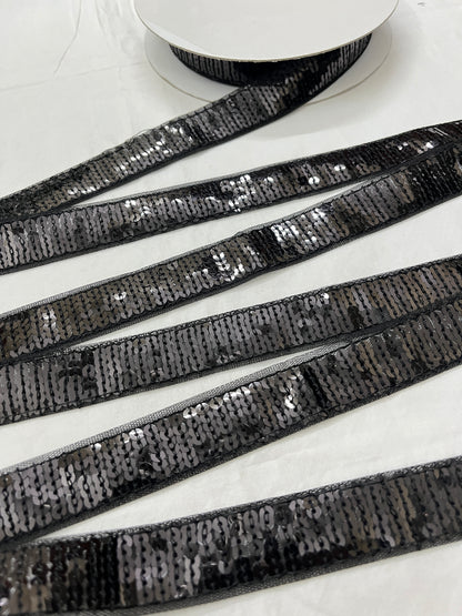 Sequins Lace - BLACK