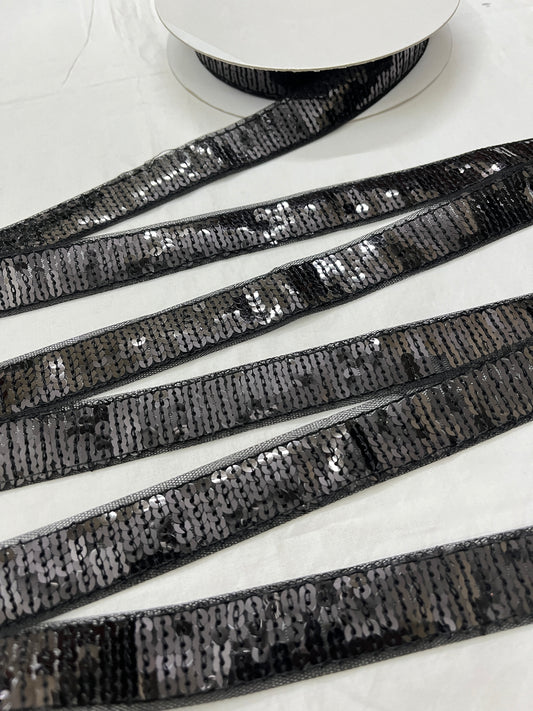 Sequins Lace - BLACK