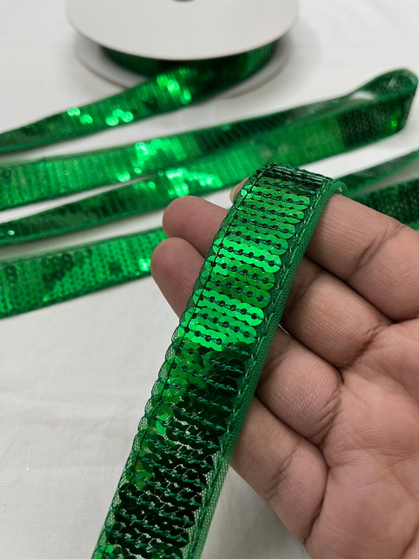 Sequins Lace - GREEN
