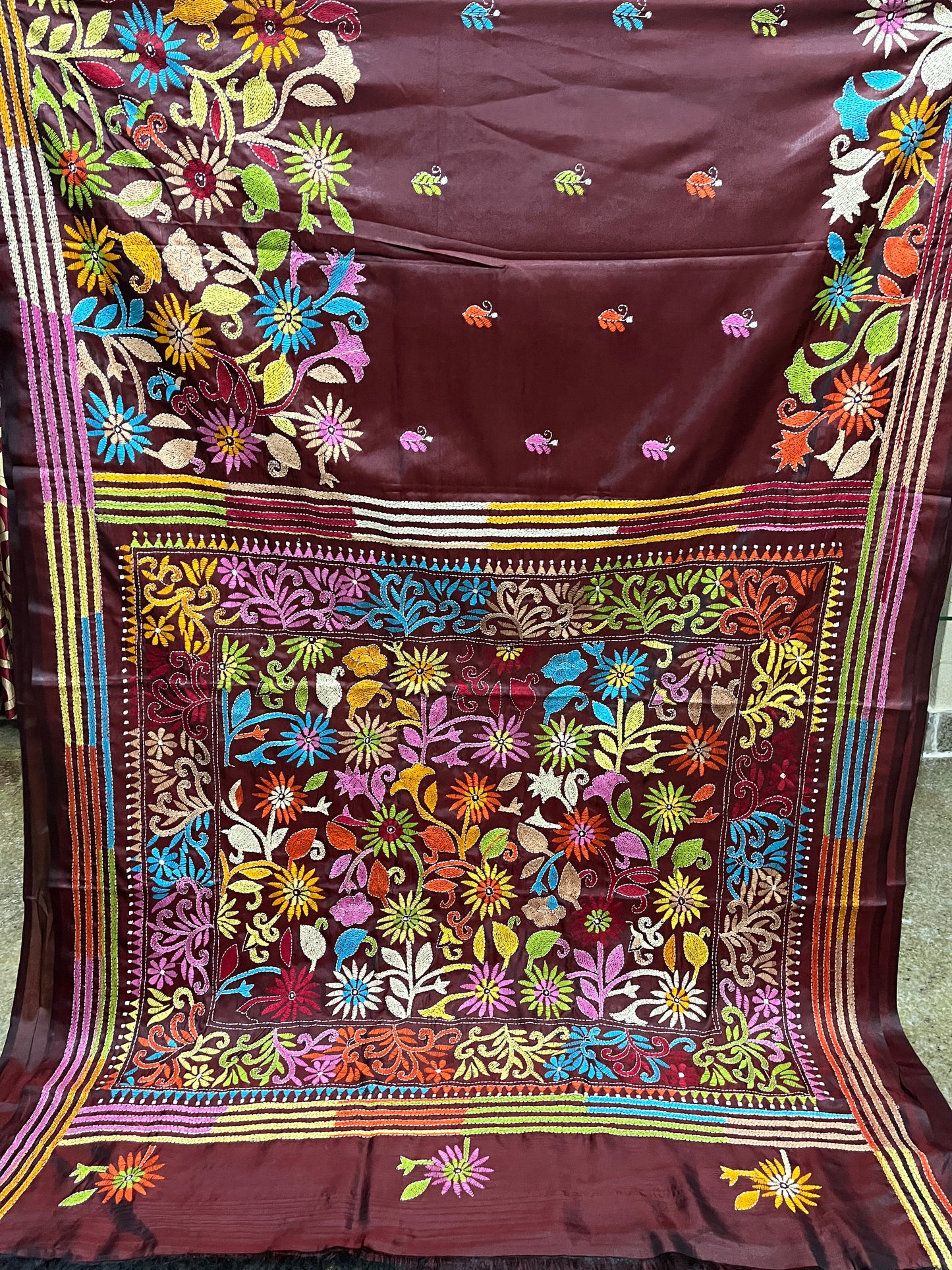 RANGEELA Kanthawork Saree