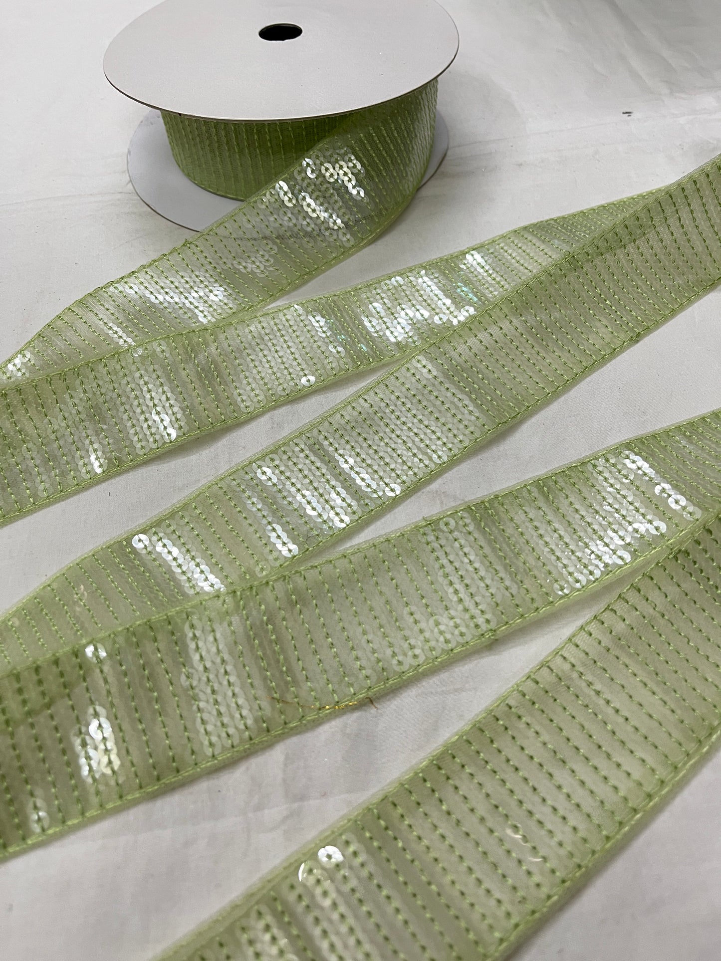 Sequins Lace - LIGHT GREEN