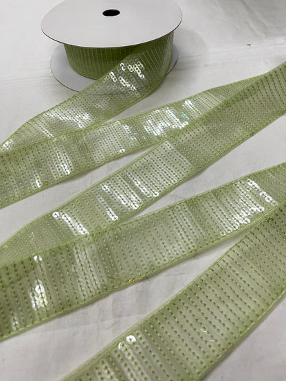 Sequins Lace - LIGHT GREEN