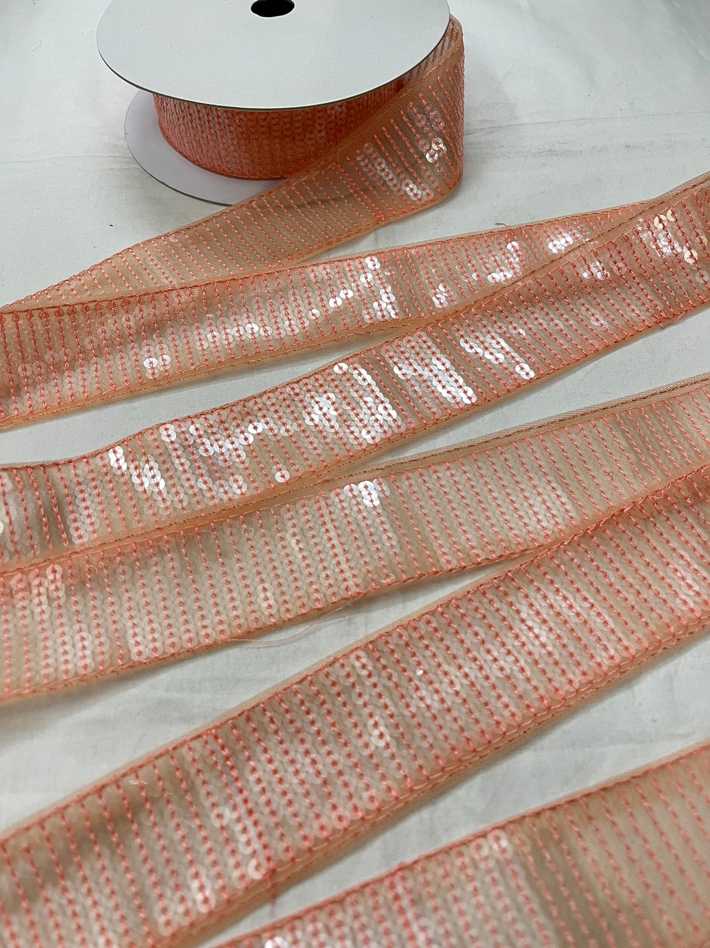 Sequins Lace - PEACH