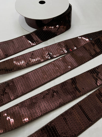 Sequins Lace - BROWN