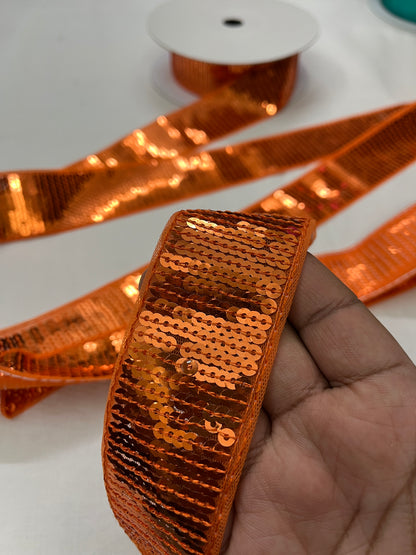 Sequins Lace - ORANGE