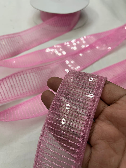 Sequins Lace - PINK