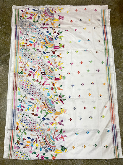 PEACOCK Kanthawork Saree
