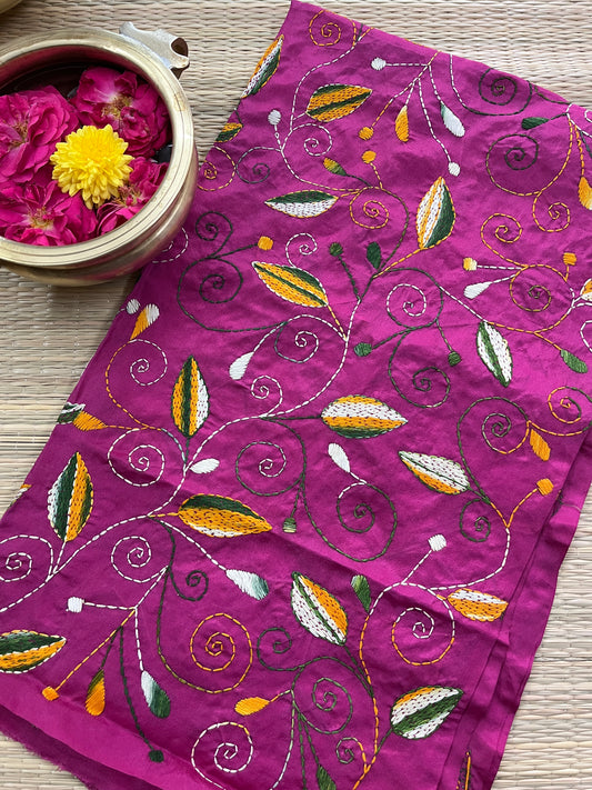 SKABP57 Art Silk Allover Kanthawork Blouse Piece