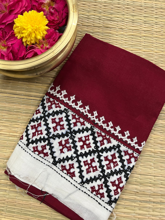 DKUBP7 Dual Color Kutchwork Blouse Piece