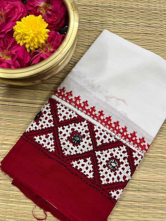 DKUBP24 Dual Color Kutchwork Blouse Piece