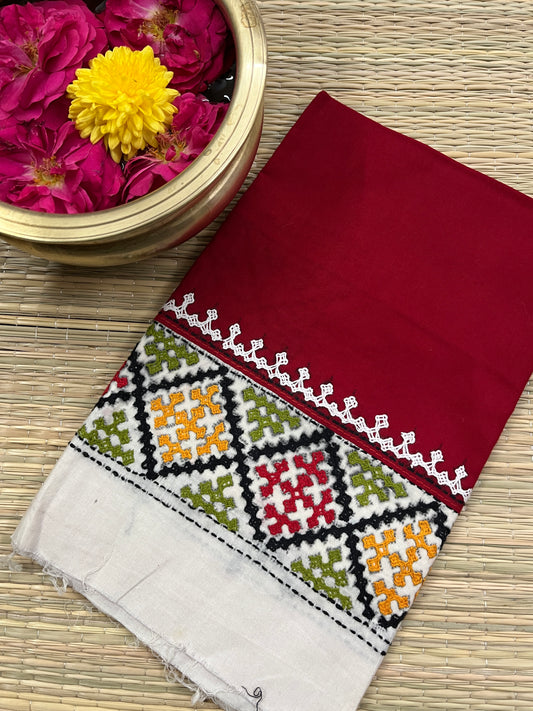 DKUBP31 Dual Color Kutchwork Blouse Piece