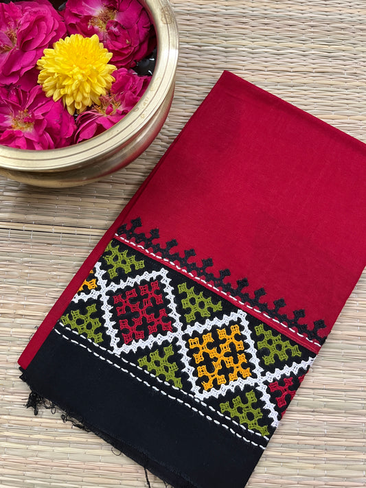 DKUBP52 Dual Color Kutchwork Blouse Piece