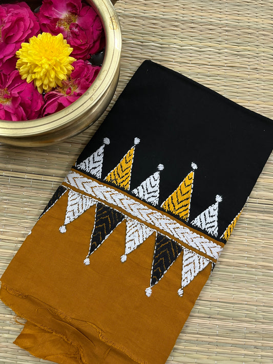 DKABP57 Dual Color Kanthawork Blouse Piece