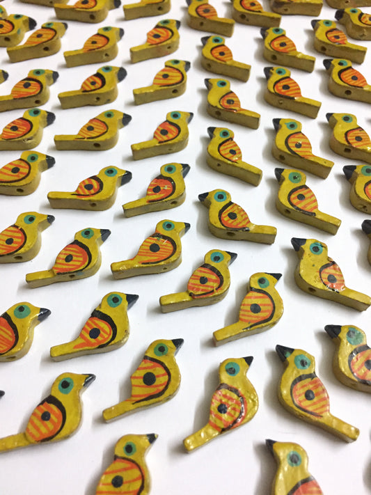 DARK YELLOW Chidiya Buttons