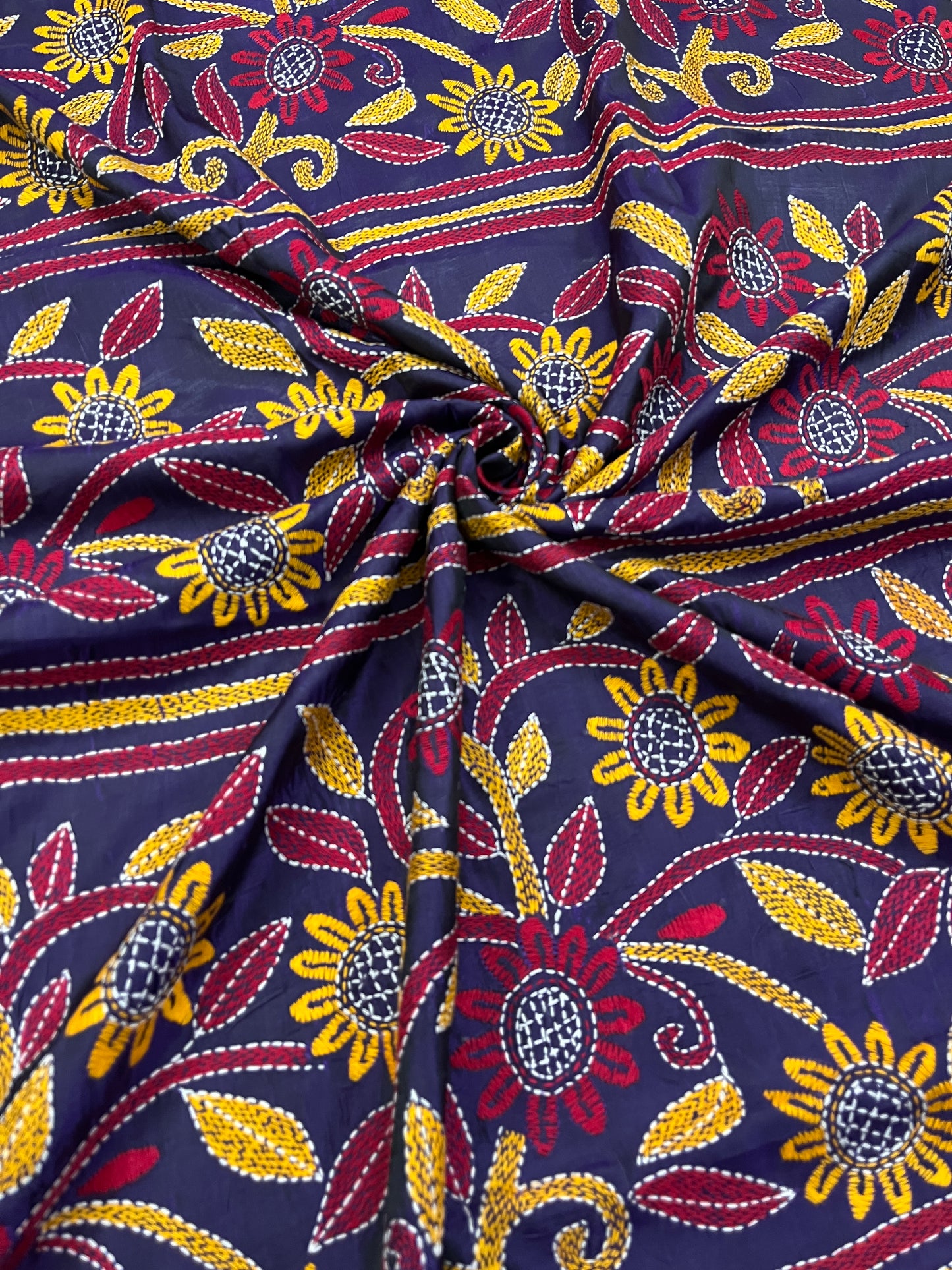 FLORAL Kanthawork Saree