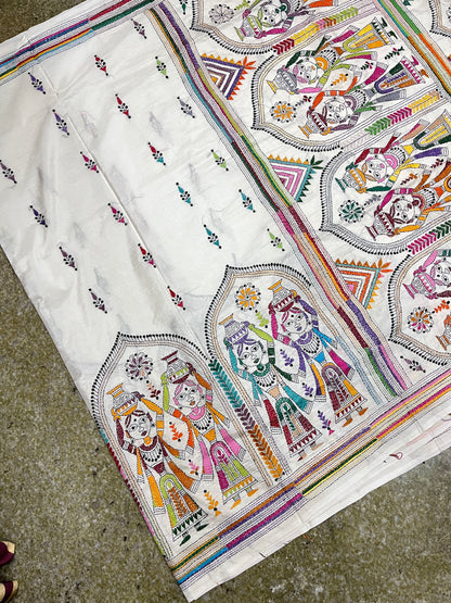 VILLAGE THEME Kanthawork Saree