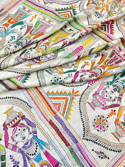 VILLAGE THEME Kanthawork Saree