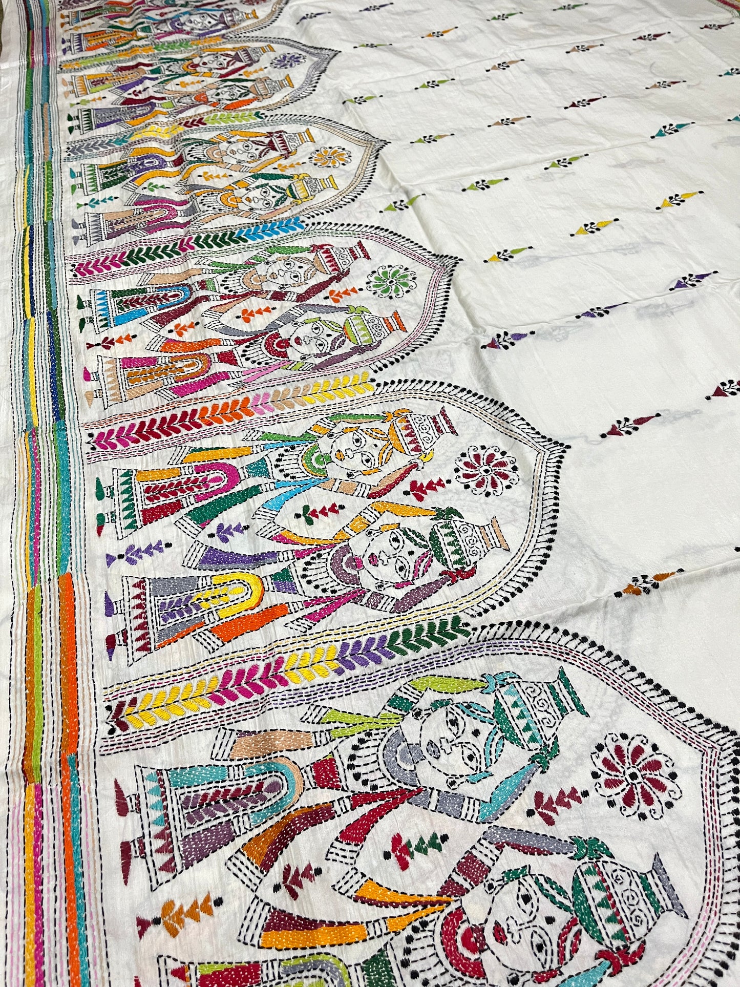 VILLAGE THEME Kanthawork Saree