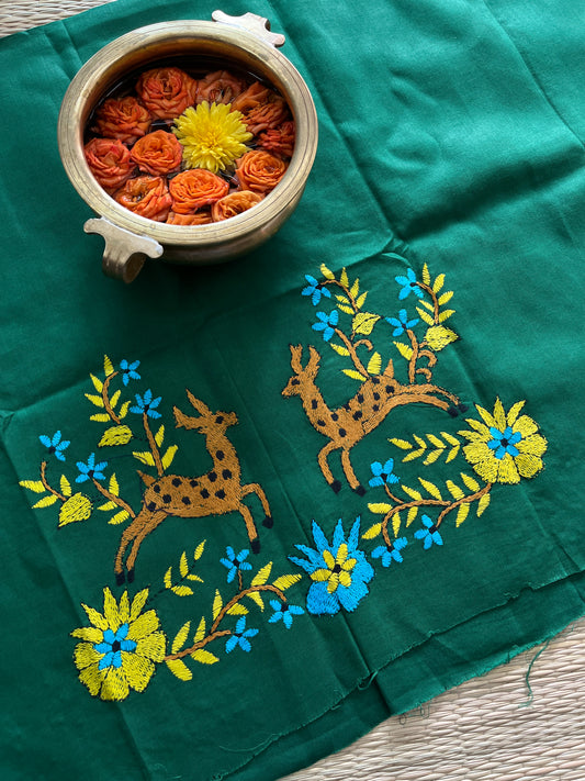 DKBP97 Designer Kanthawork Blouse Piece