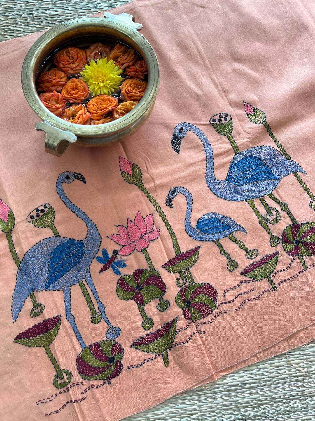 DKBP96 Designer Kanthawork Blouse Piece