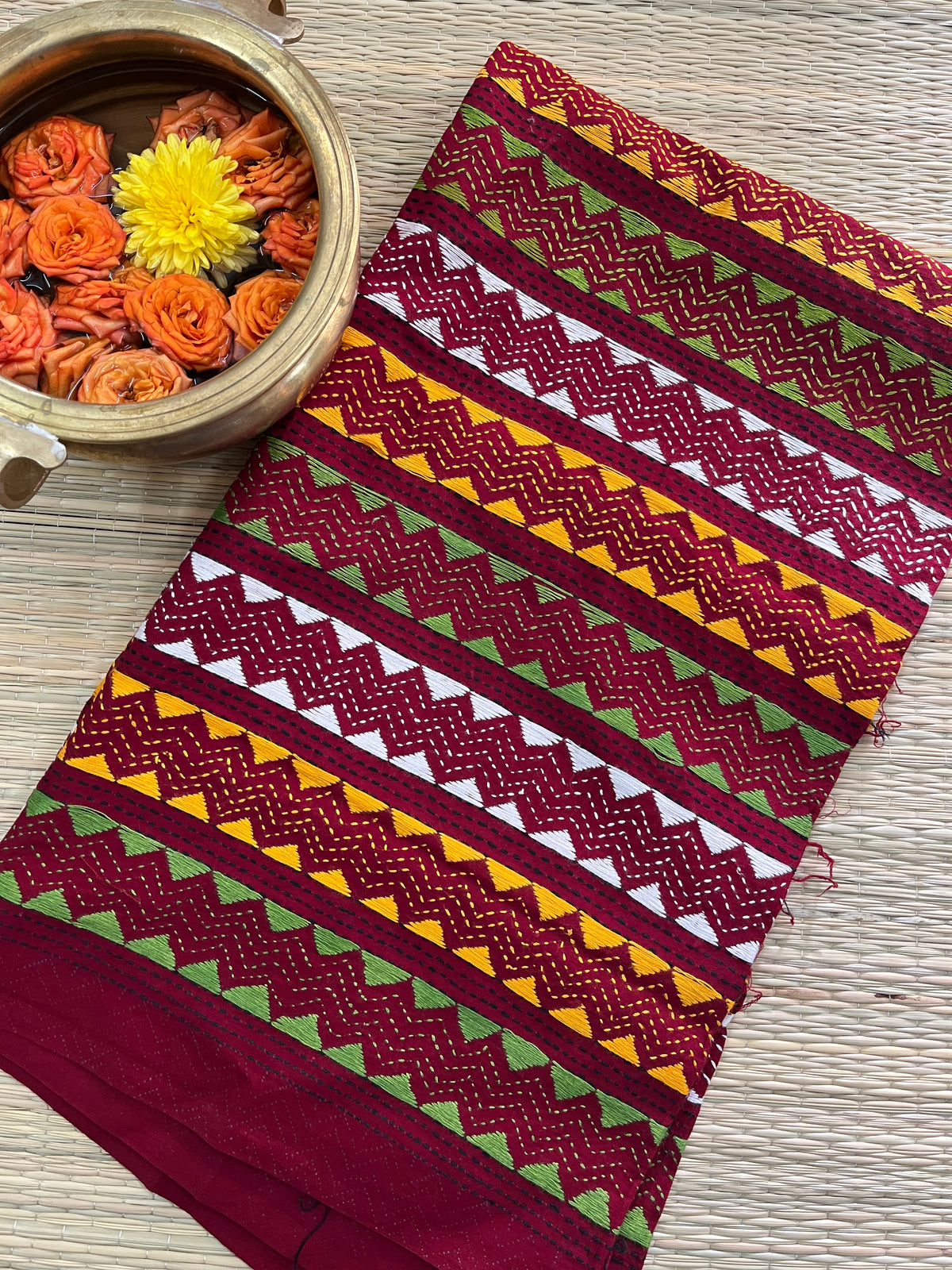 AKBP104 Allover Kanthawork Blouse Piece
