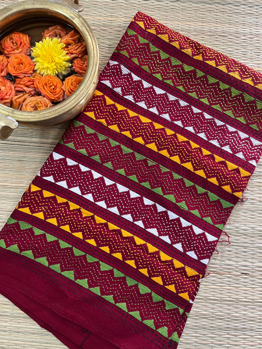 AKBP104 Allover Kanthawork Blouse Piece
