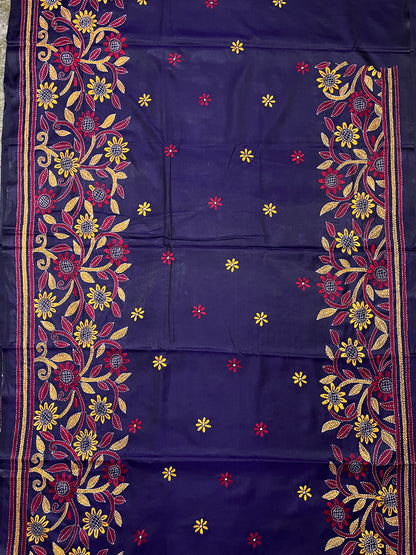 FLORAL Kanthawork Saree