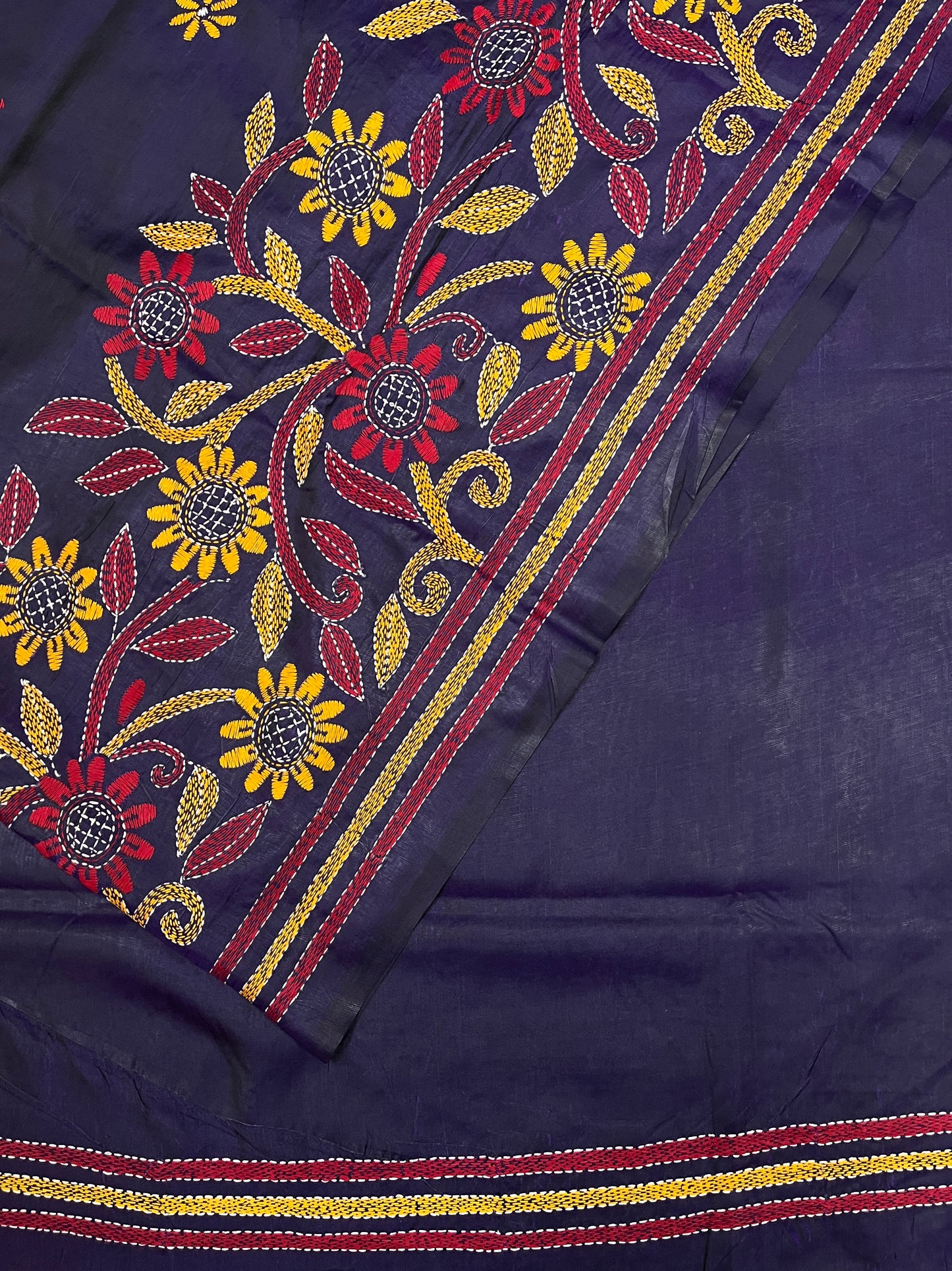 FLORAL Kanthawork Saree