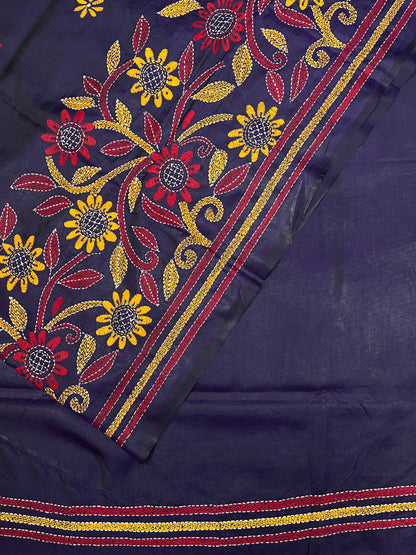 FLORAL Kanthawork Saree