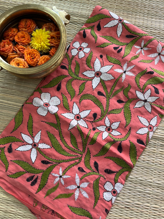 MKBP20 Floral Designer Kanthawork Blouse Piece