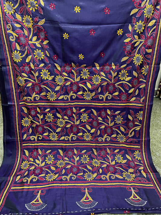 FLORAL Kanthawork Saree
