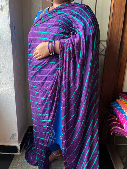 VIOLET Lehariya Saree