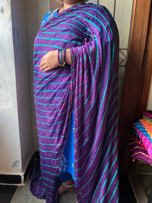 VIOLET Lehariya Saree