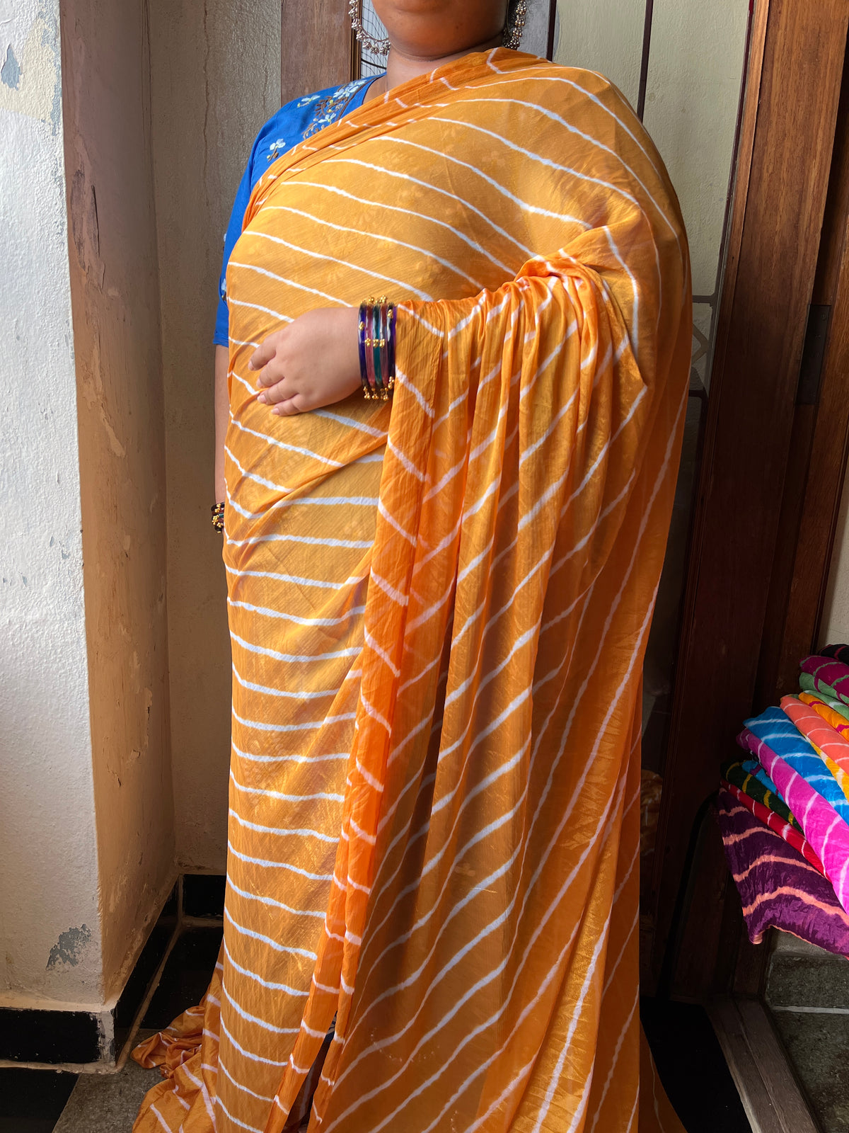 SANDAL Lehariya Saree