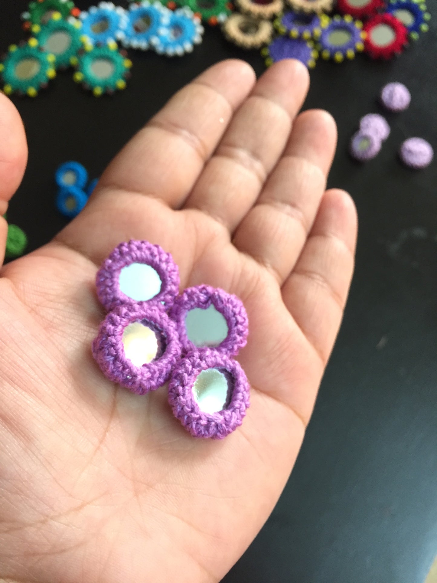 LAVENDER Mini Mirror Buttons