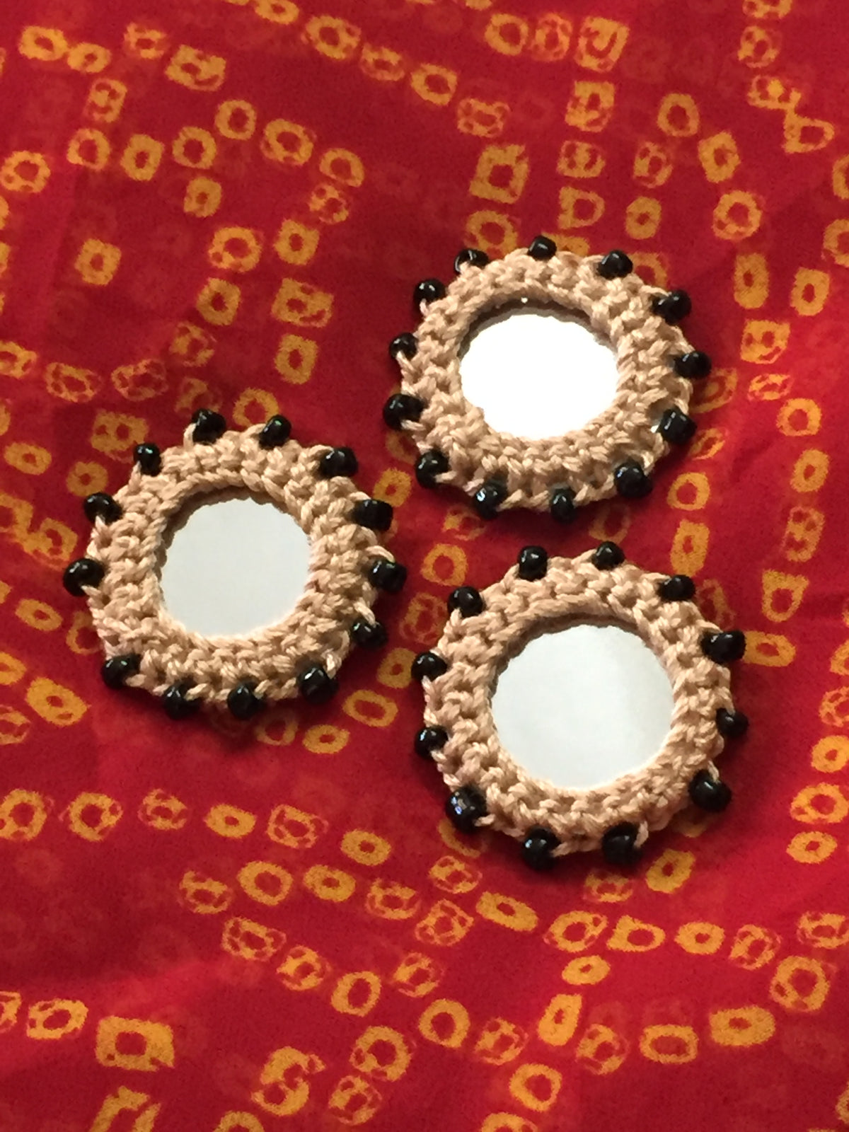 BEOGE Beaded Mirror Buttons