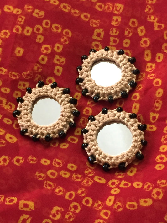 BEOGE Beaded Mirror Buttons