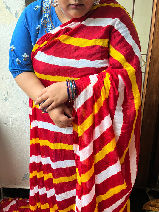 Mothra Lehariya Saree
