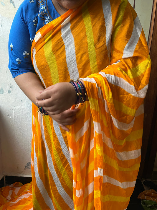 Mothra Lehariya Saree