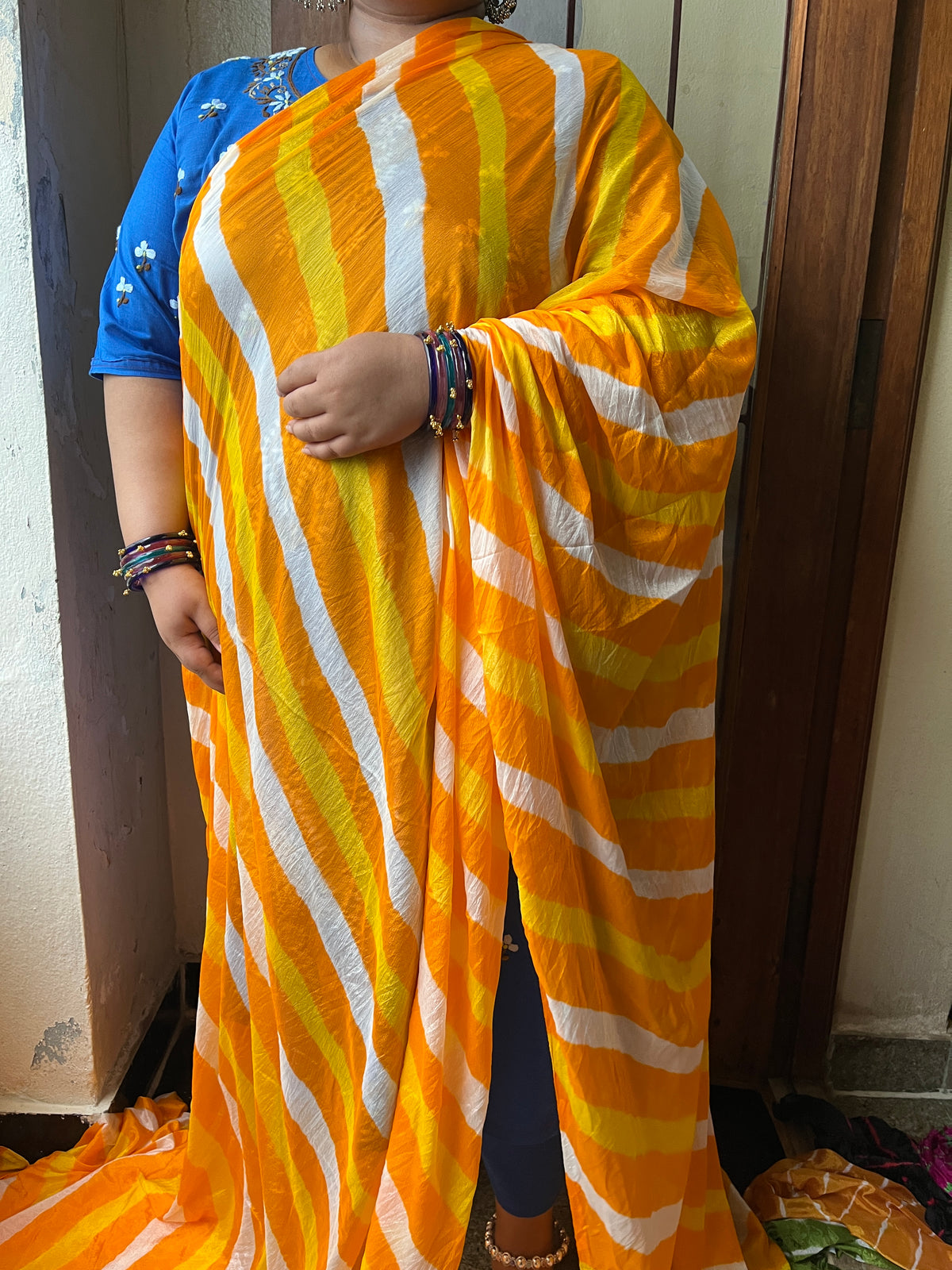 Mothra Lehariya Saree