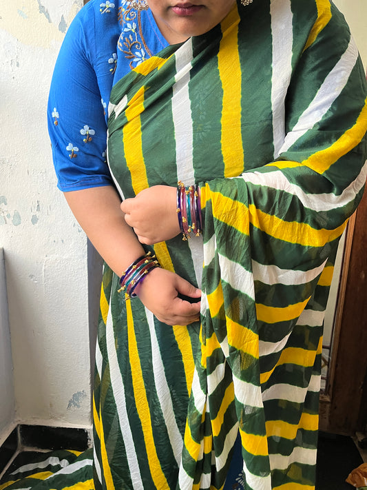 Mothra Lehariya Saree
