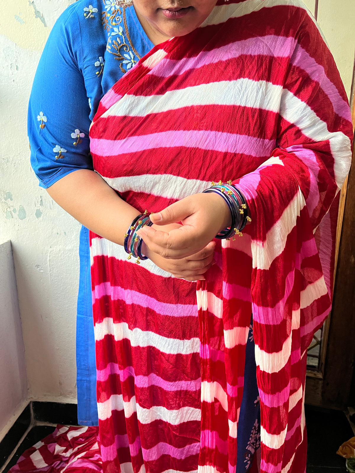 Mothra Lehariya Saree