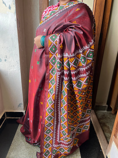 RIWAYAT Kutchwork Saree