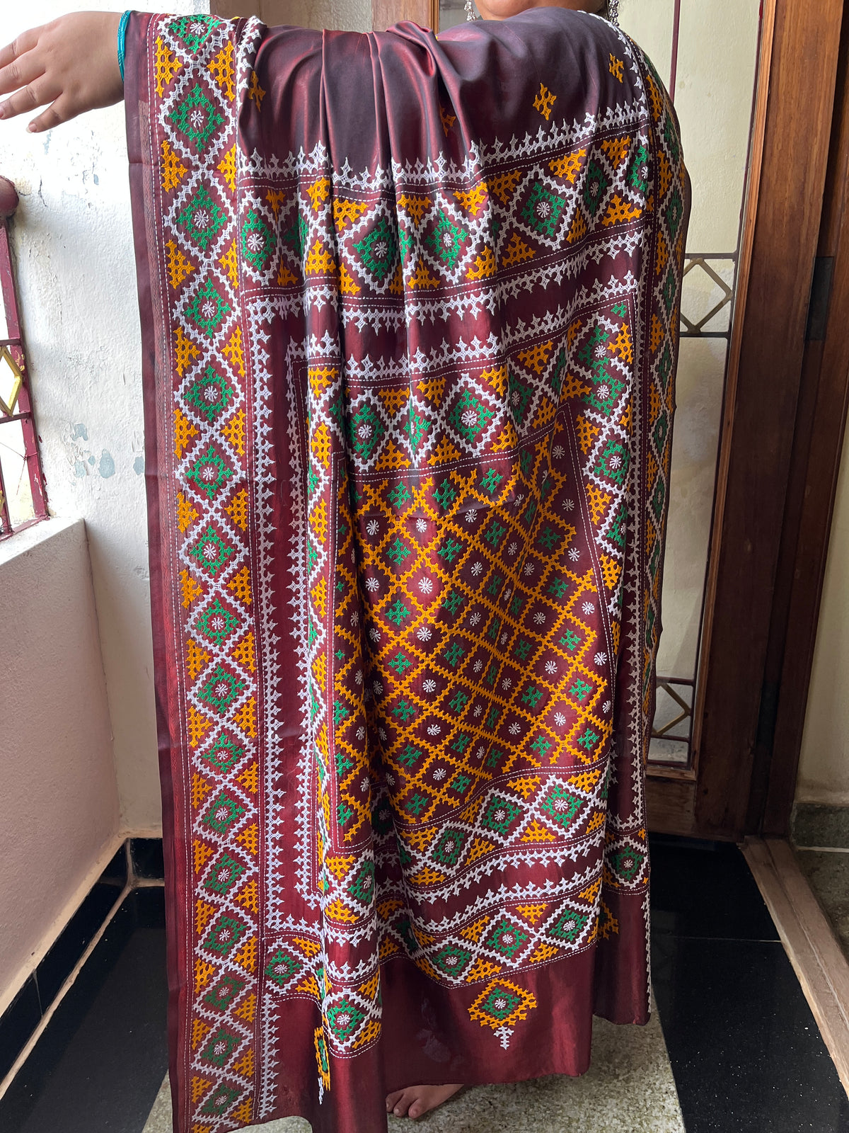 RIWAYAT Kutchwork Saree