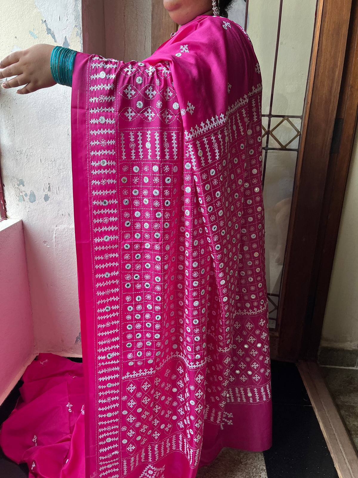 GRAND Kutchwork Saree