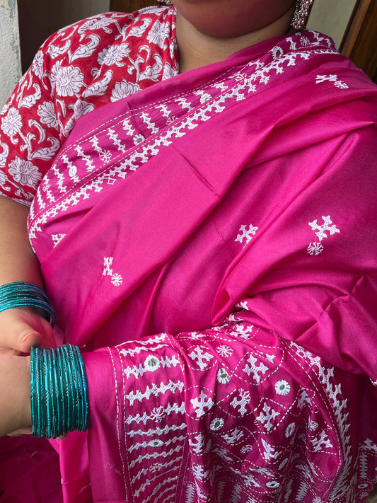 GRAND Kutchwork Saree