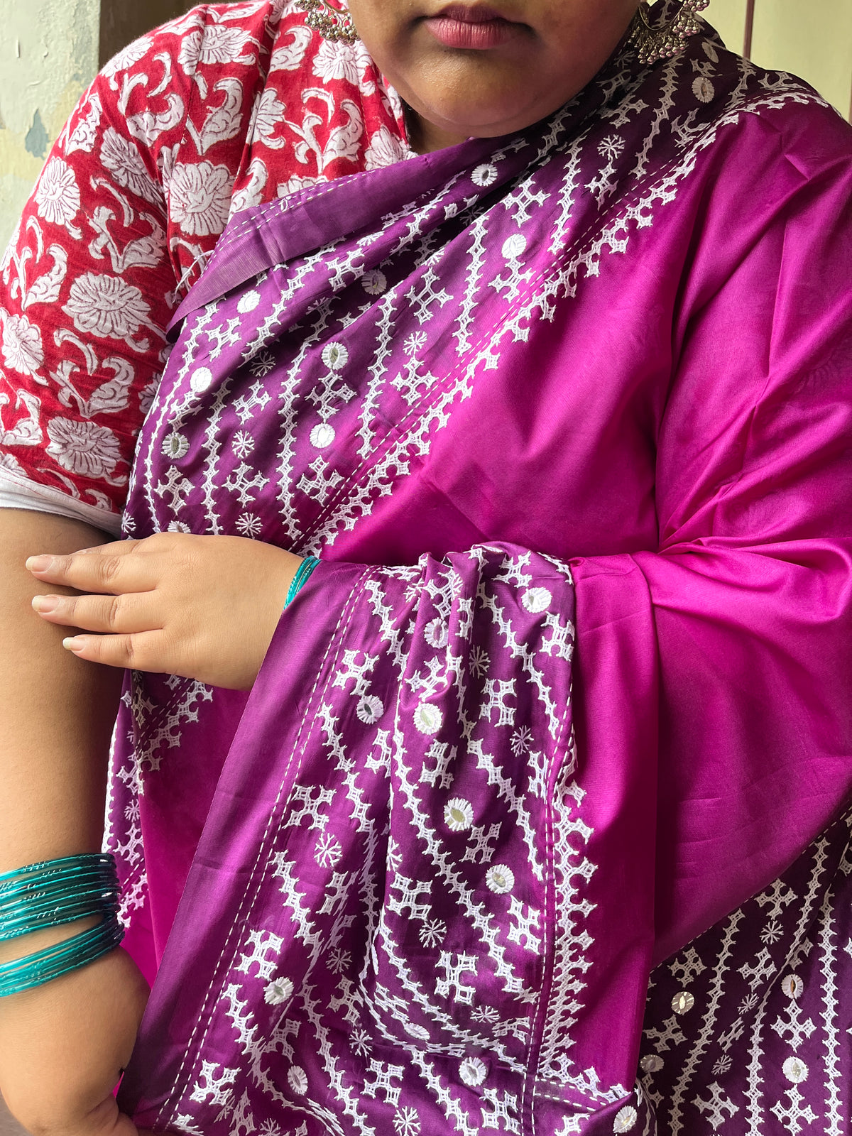 GRAND Kutchwork Saree