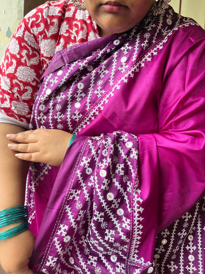 GRAND Kutchwork Saree