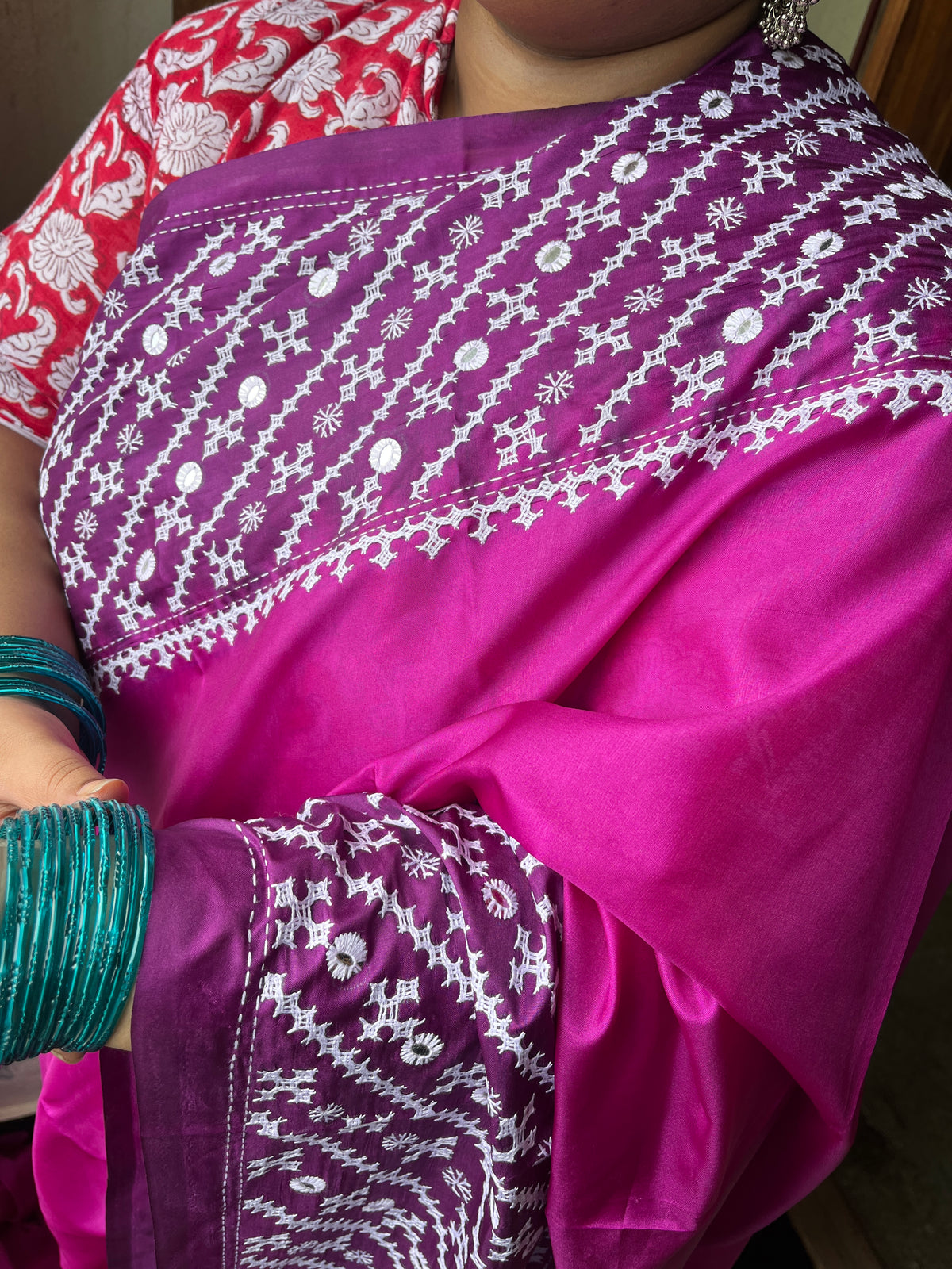 GRAND Kutchwork Saree